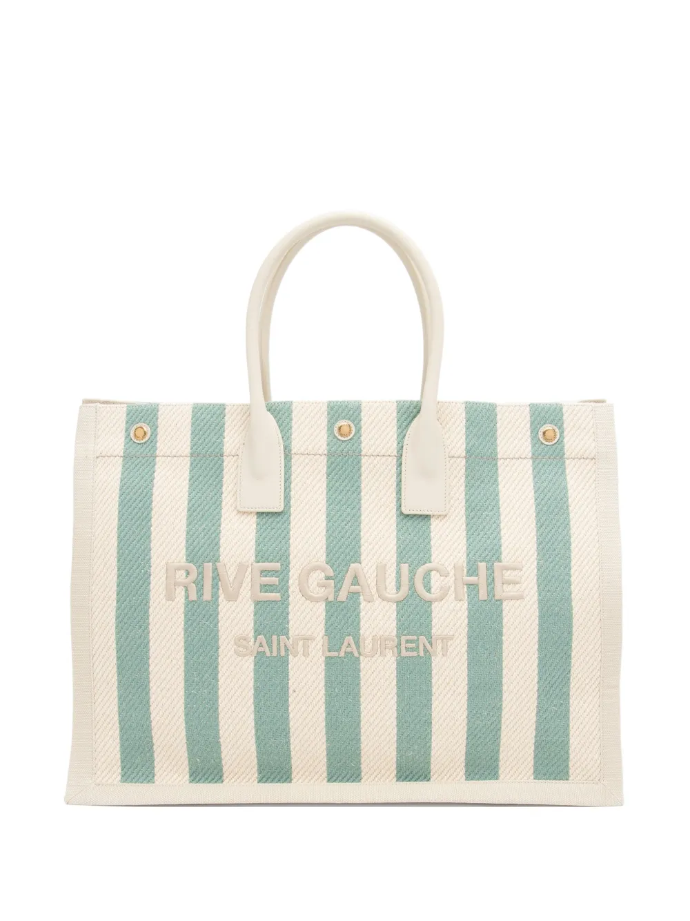 Saint Laurent Pre-Owned large 2022 striped tote bag - Toni neutri