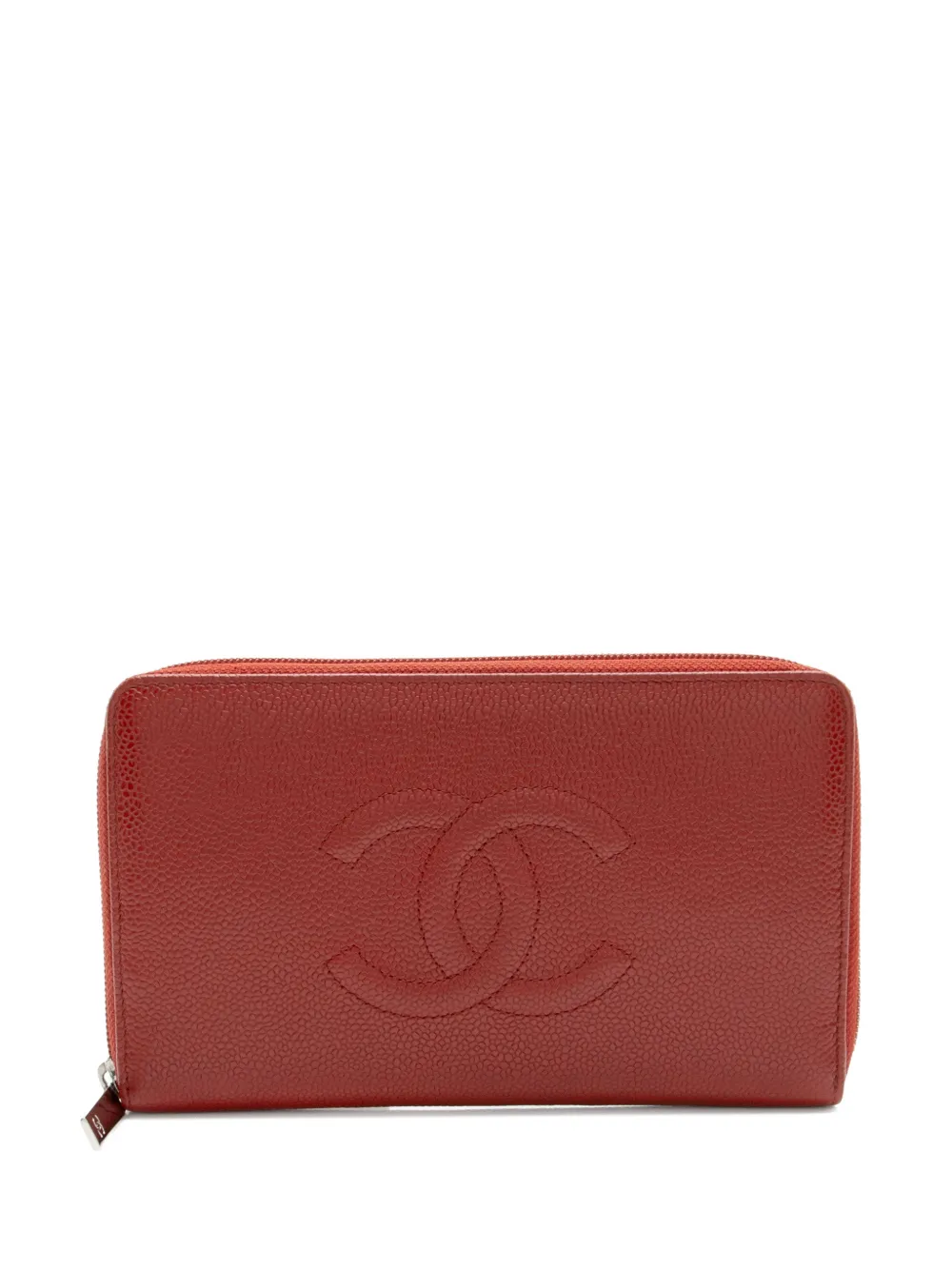 CHANEL Pre-Owned 2011 Timeless logo-detail wallet - Rosso