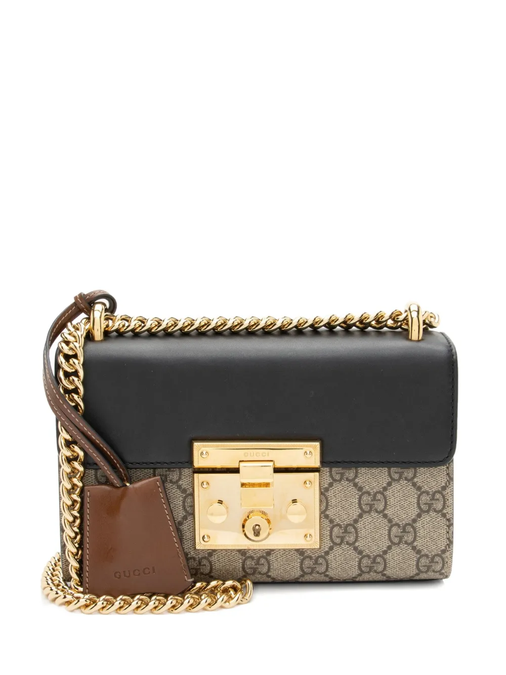 Gucci Pre-Owned small Padlock monogram-pattern cross body bag - Toni neutri