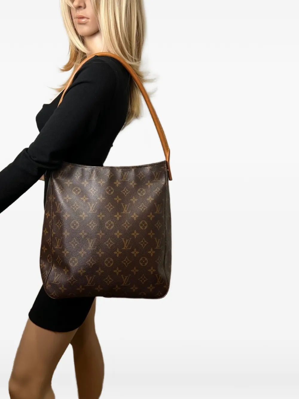 Louis Vuitton Pre-Owned GM Looping Monogram shoulder bag - Marrone