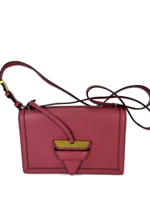フラメンコノット　ショルダーバッグ　ピンク Loewe Pre-Owned ナッパ フラメンコ ノット ショルダーバッグ M