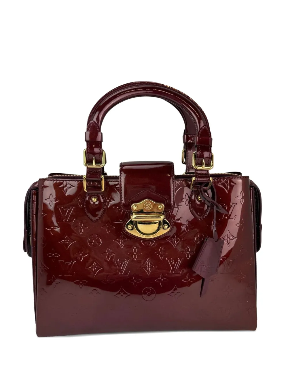 Louis Vuitton Pre-Owned Melrose Avenue Monogram patent-leather tote bag - Rosso