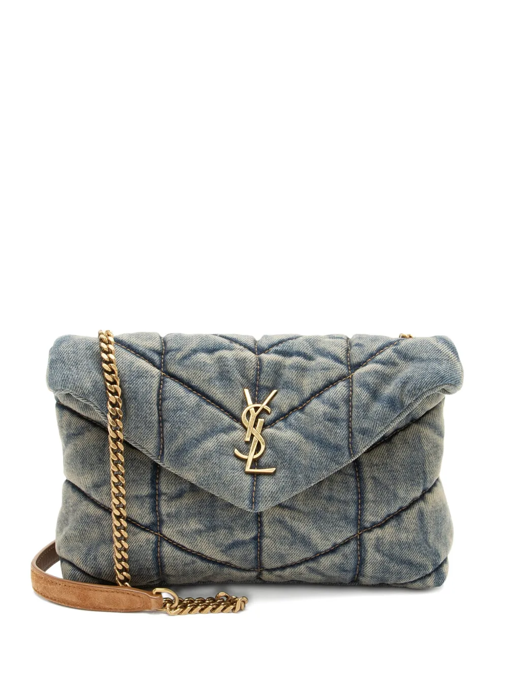 Saint Laurent Pre-Owned 2022 LouLou Toy Monogram shoulder bag - Blu