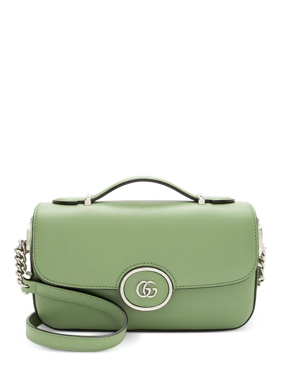 Gucci Pre-Owned 2024 Petite GG calfskin mini shoulder bag - Verde