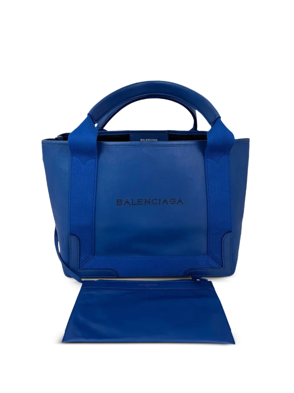 Balenciaga Pre-Owned calfskin removable-pouch tote bag - Blu