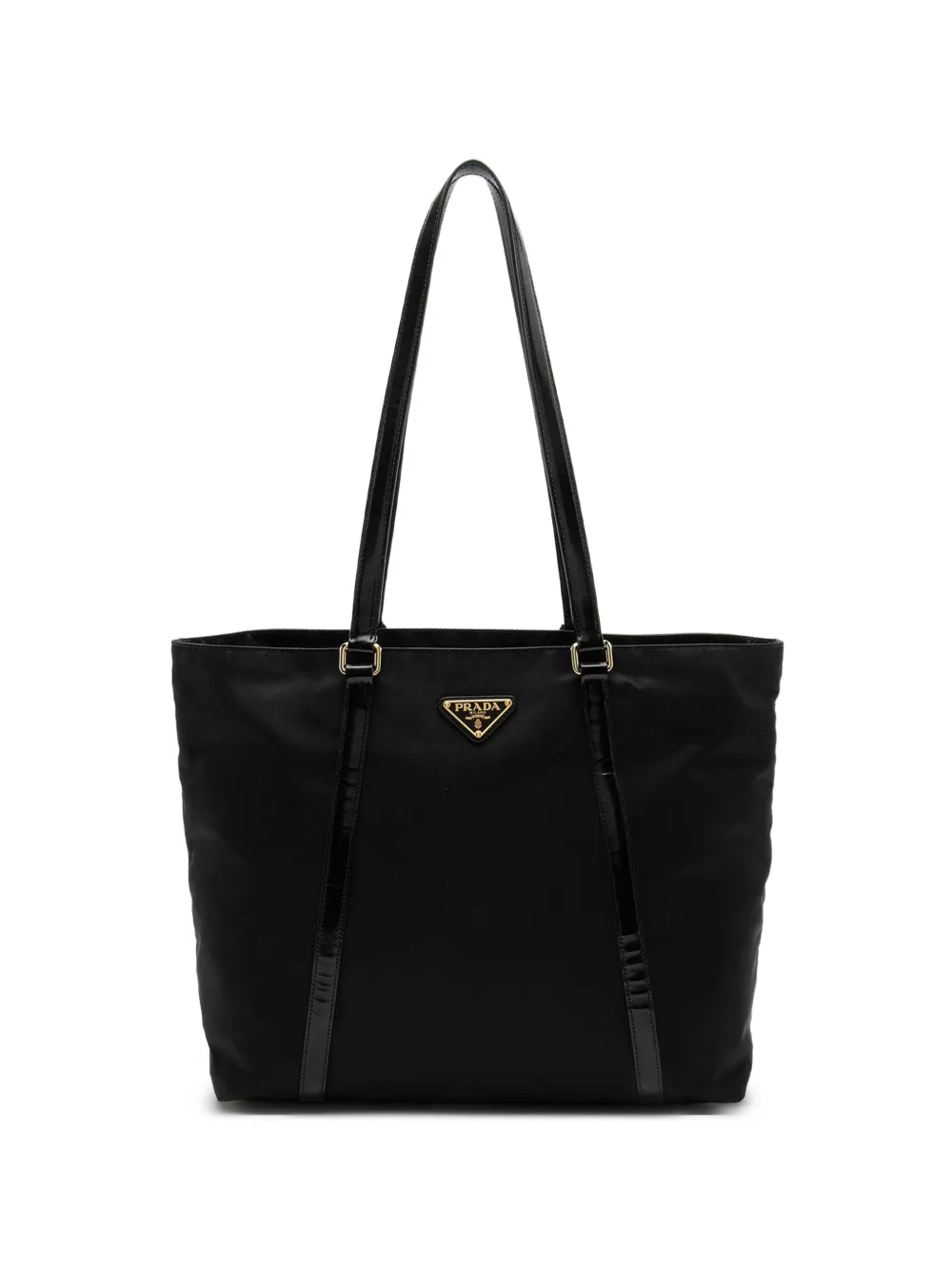 Prada Pre-Owned triangle-logo tote bag - Nero