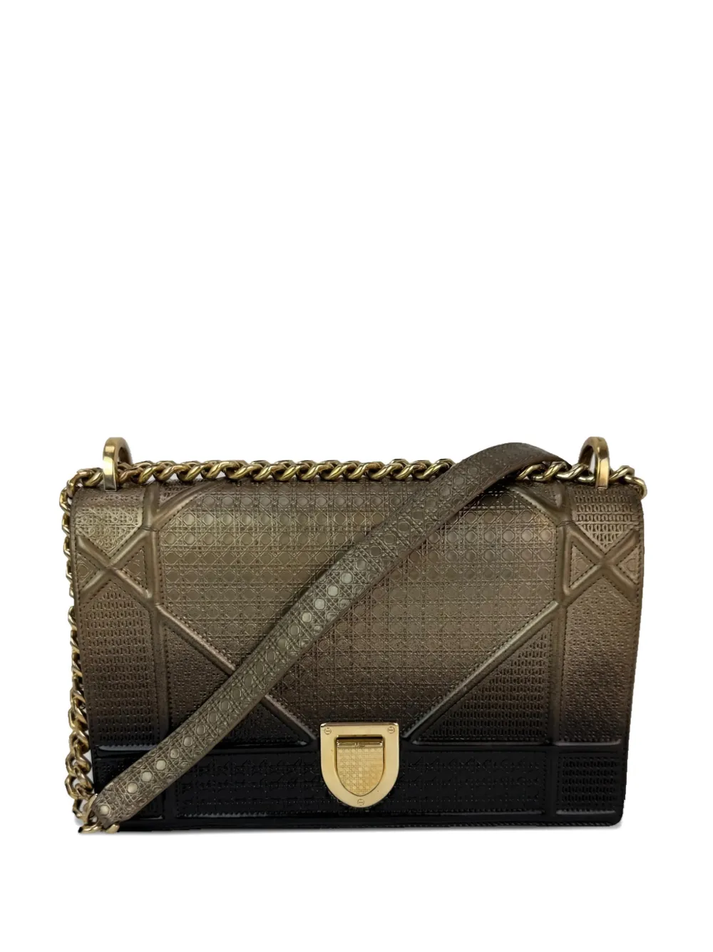 Christian Dior Pre-Owned Diorama Cannage cross-body bag - Marrone
