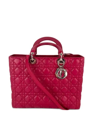 Christian Dior Pre-Owned レディ ディオール ハンドバッグ L | ピンク