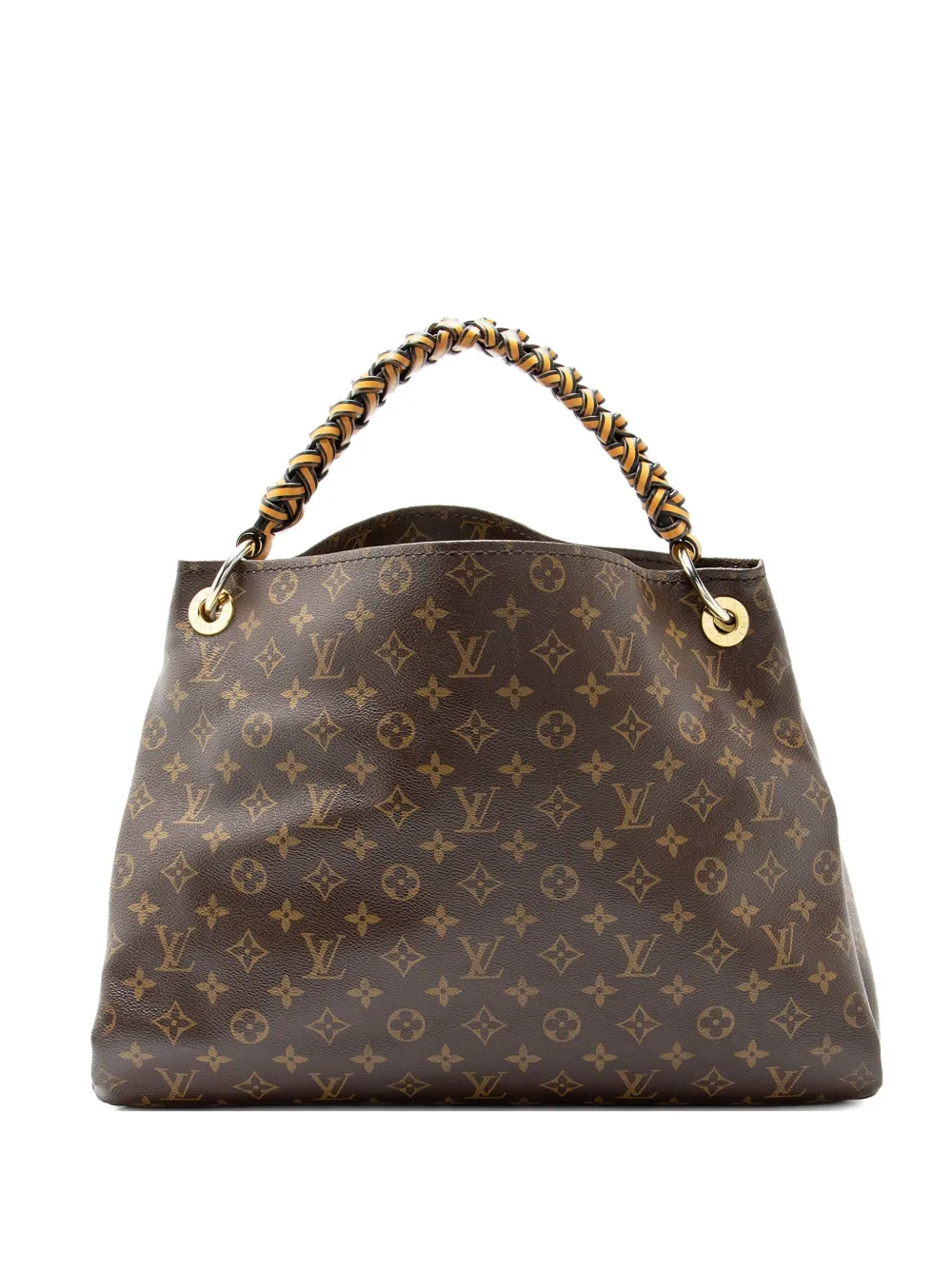 Louis Vuitton Pre-Owned 2018 MM Artsy Monogram braided-handle shoulder bag - Marrone