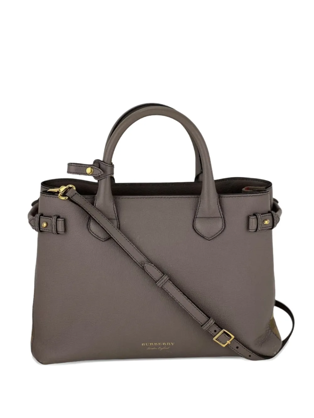 Burberry Pre-Owned banner house handbag - Grigio