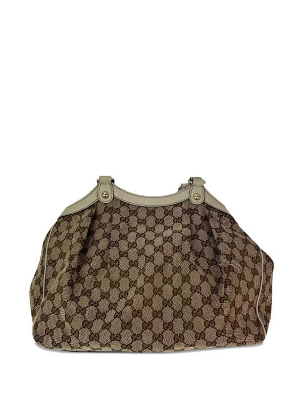Gucci Pre-Owned Medium Sukey Guccissima GG Shoulder Bag | Neutrals