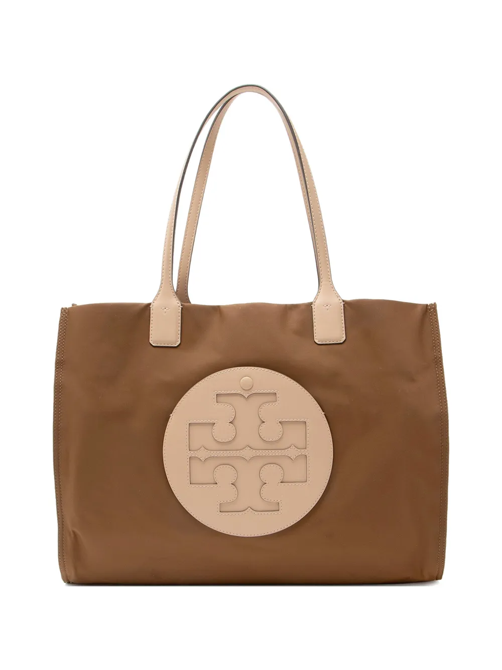 Tory Burch Ella logo tote bag - Marrone