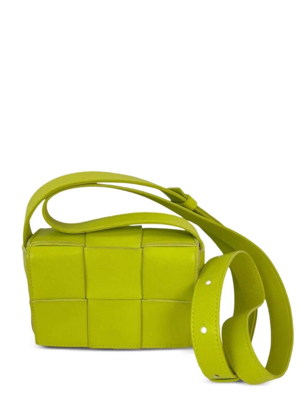 Bottega Veneta Pre-Owned mini Intrecciato Cassette leather cross body bag - Verde