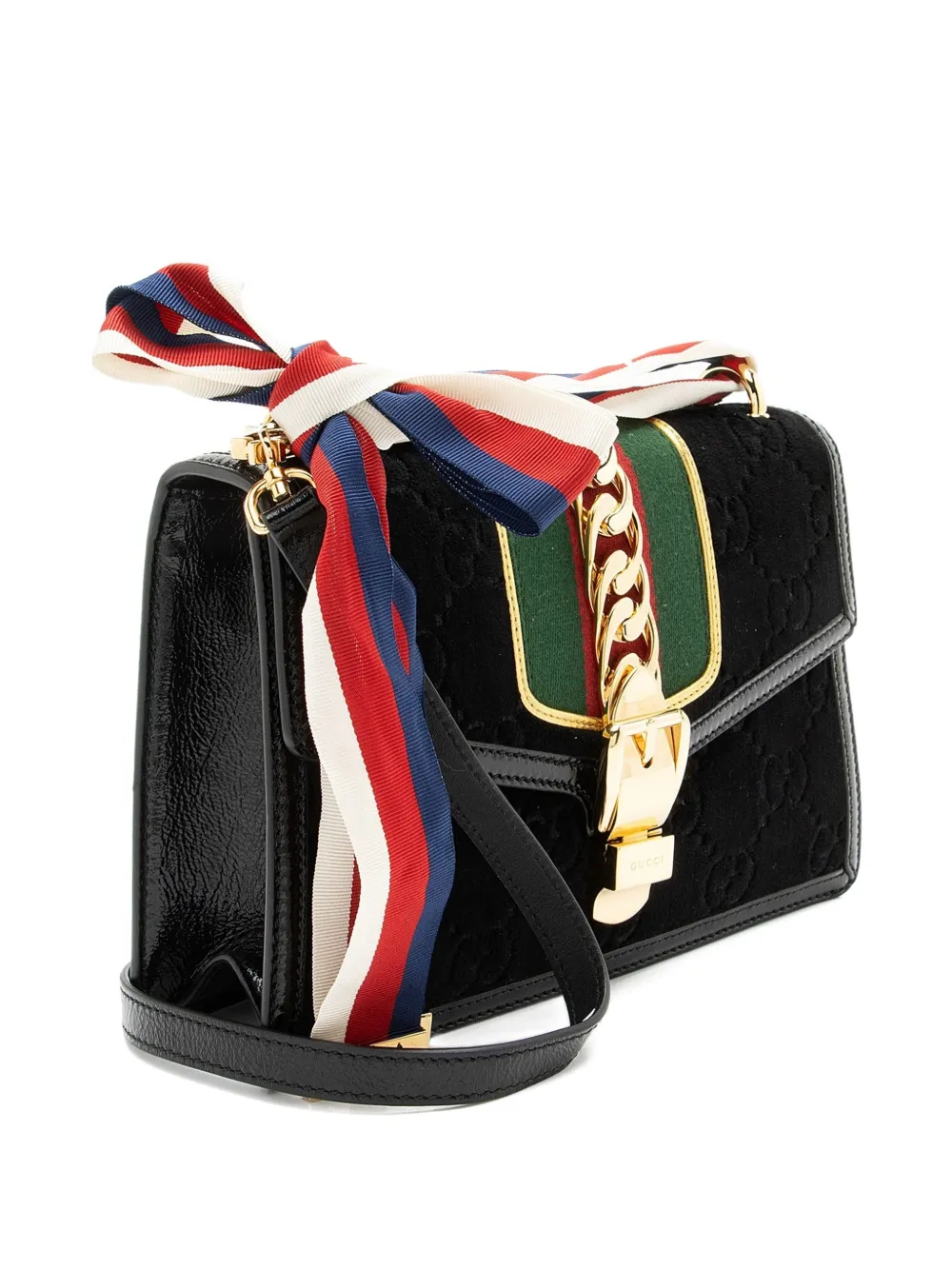 Gucci Pre-Owned 2017 small Sylvie shoulder bag - Nero