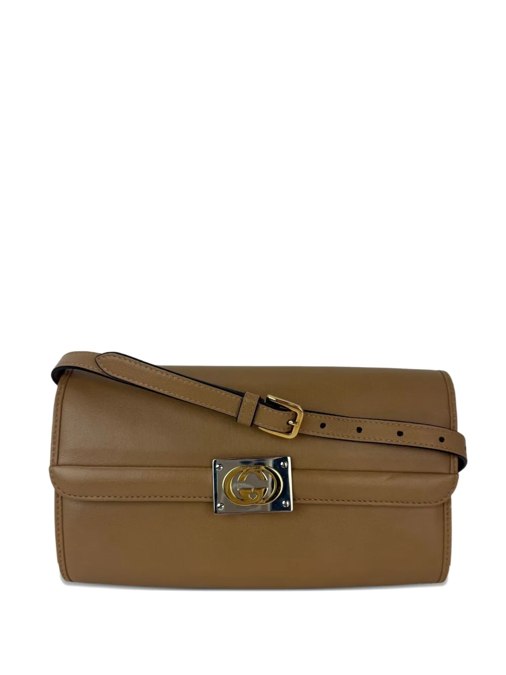 Gucci Pre-Owned G Matisse Linea interlocking leather clutch bag - Marrone