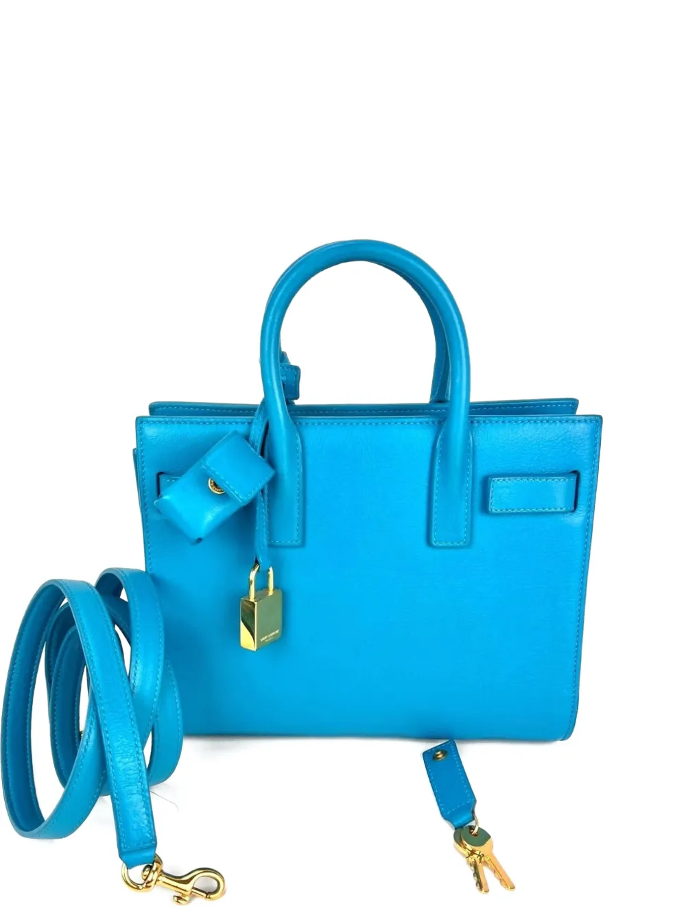 Saint Laurent Pre-Owned Sac De Jour leather tote bag - Blu