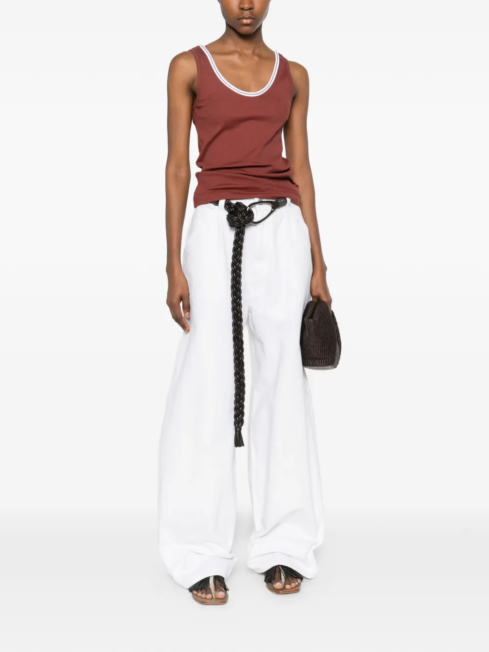 Brunello Cucinelli 골지 트리밍 탑 | 민소매 & 탱크 탑 | Image 2