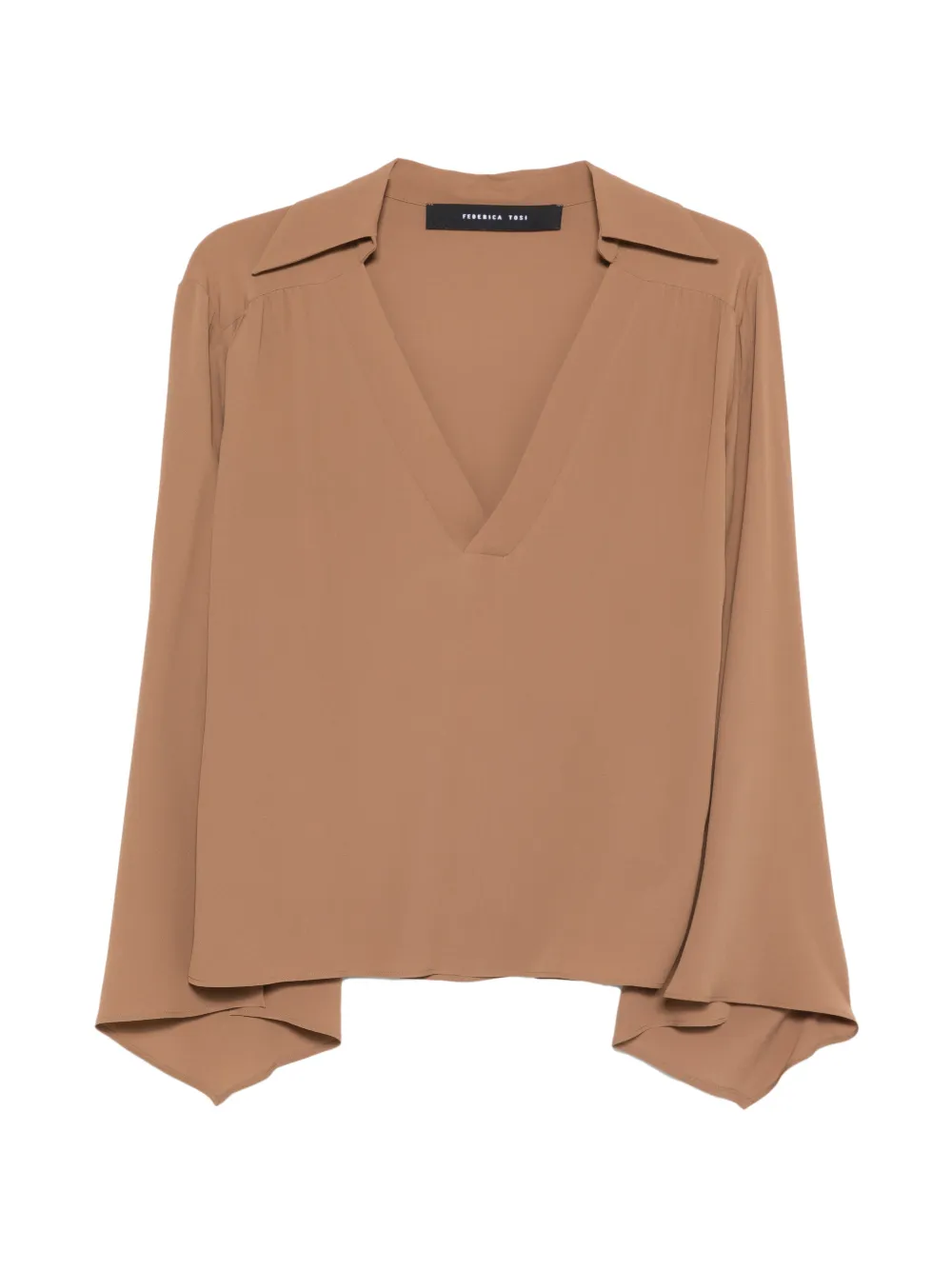 Federica Tosi V-neck blouse - Marrone