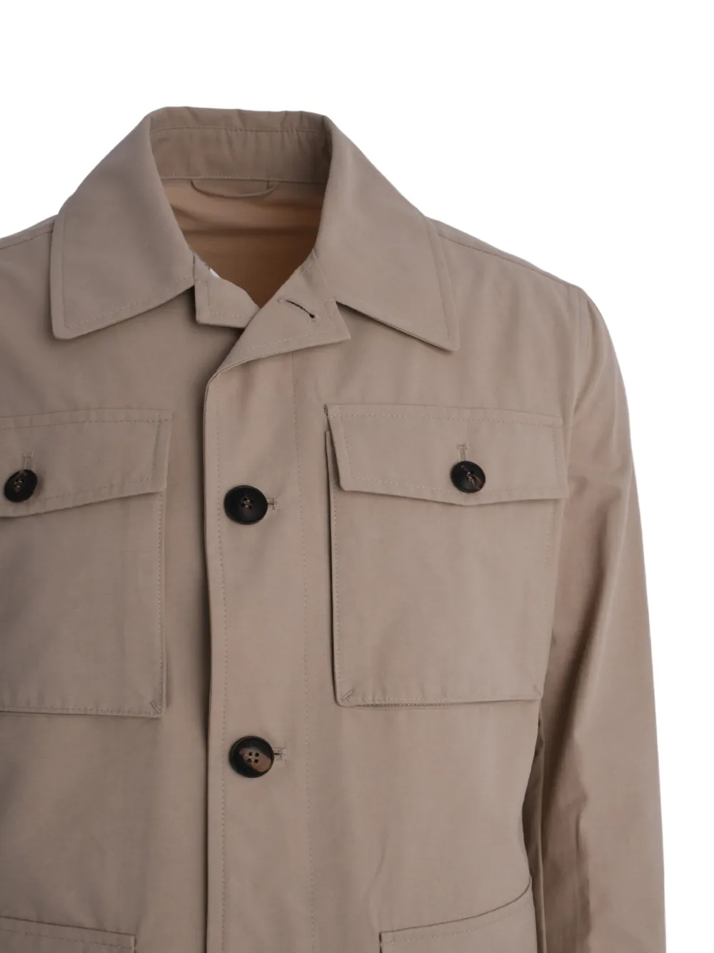 Pal Zileri Jack met zakken en knopen Beige