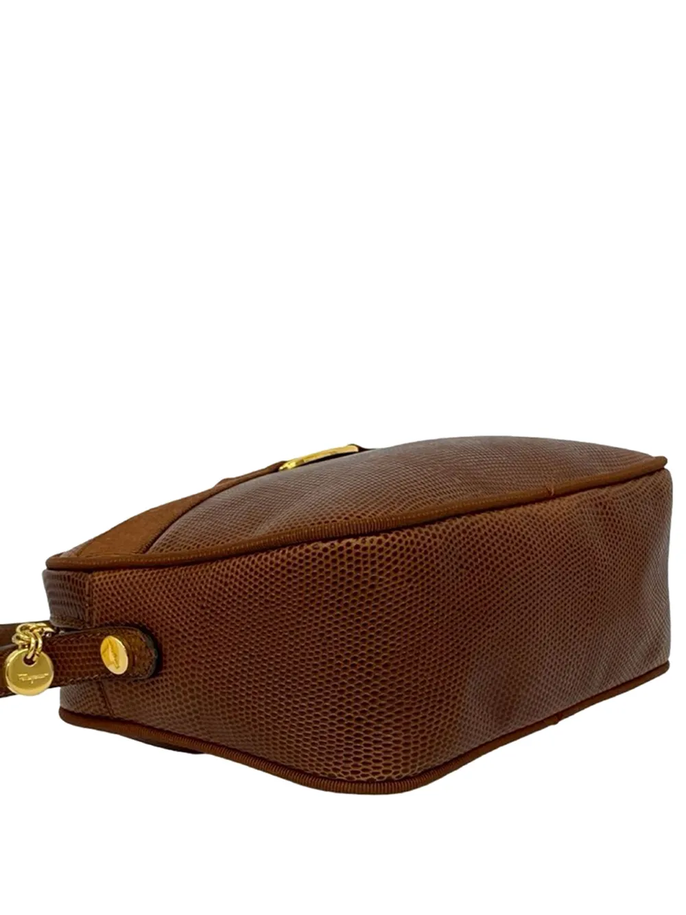 1990-2010 Lizard Embossed Leather Vara Crossbody Bag