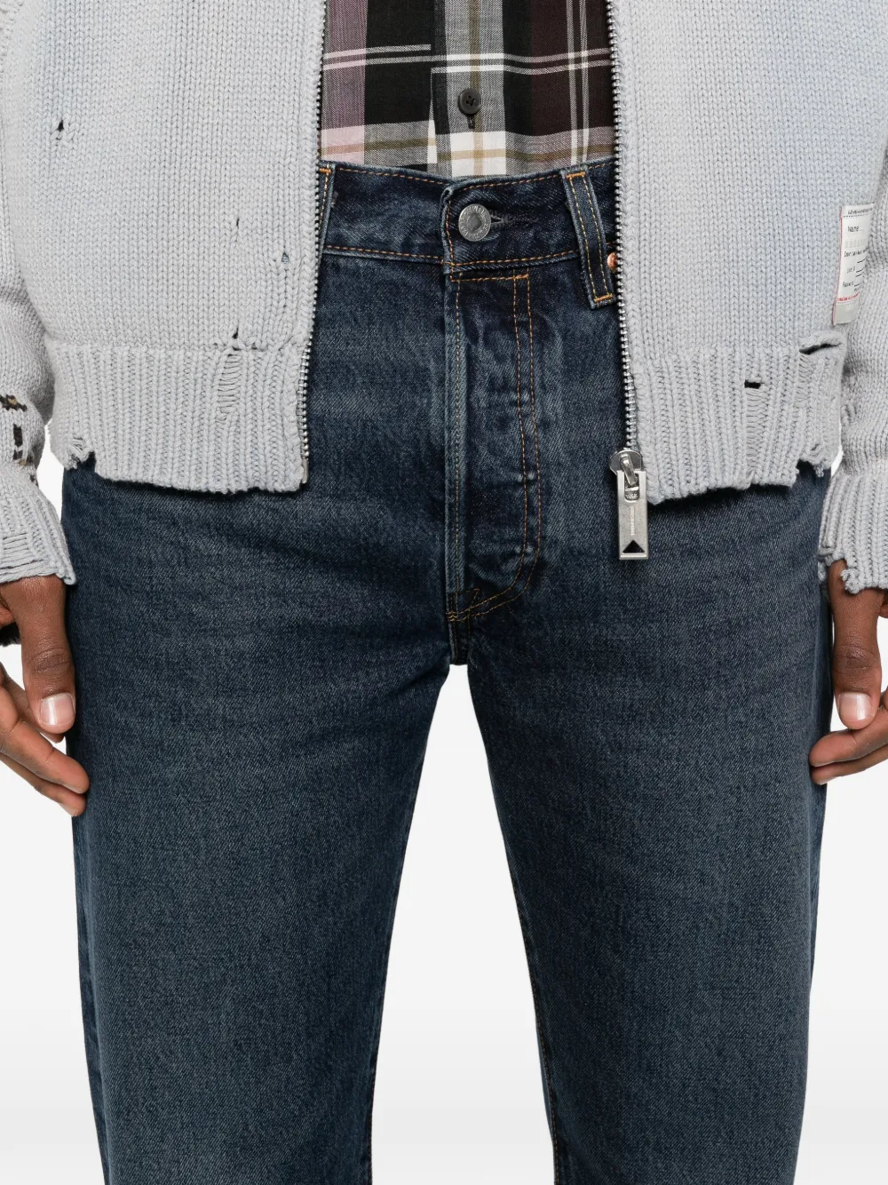 Levi's 501 jeans met knopen Blauw