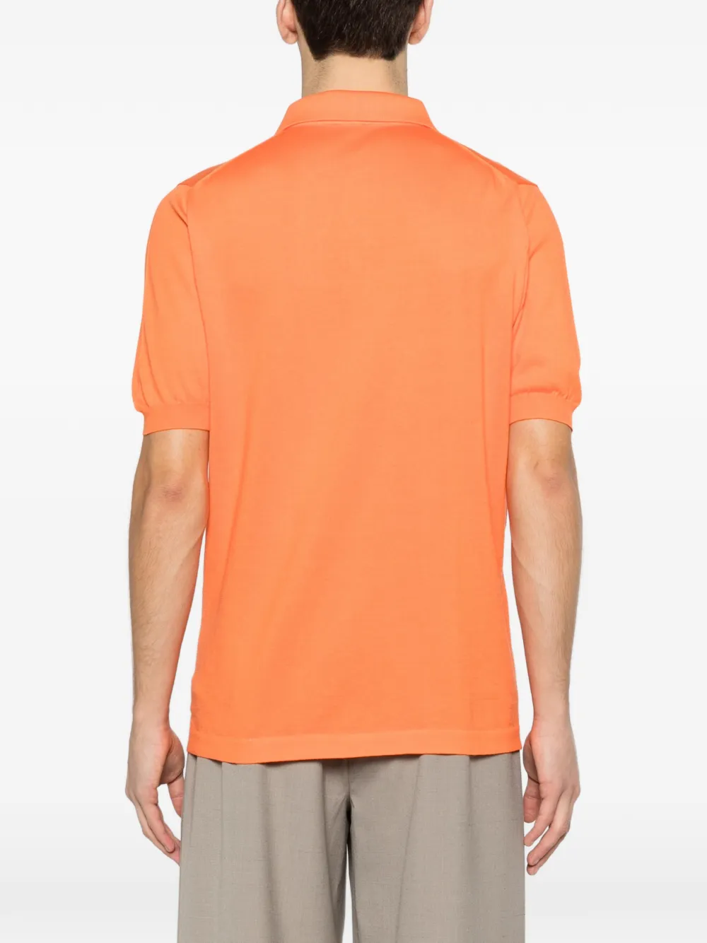 Kiton Poloshirt met knopen Oranje