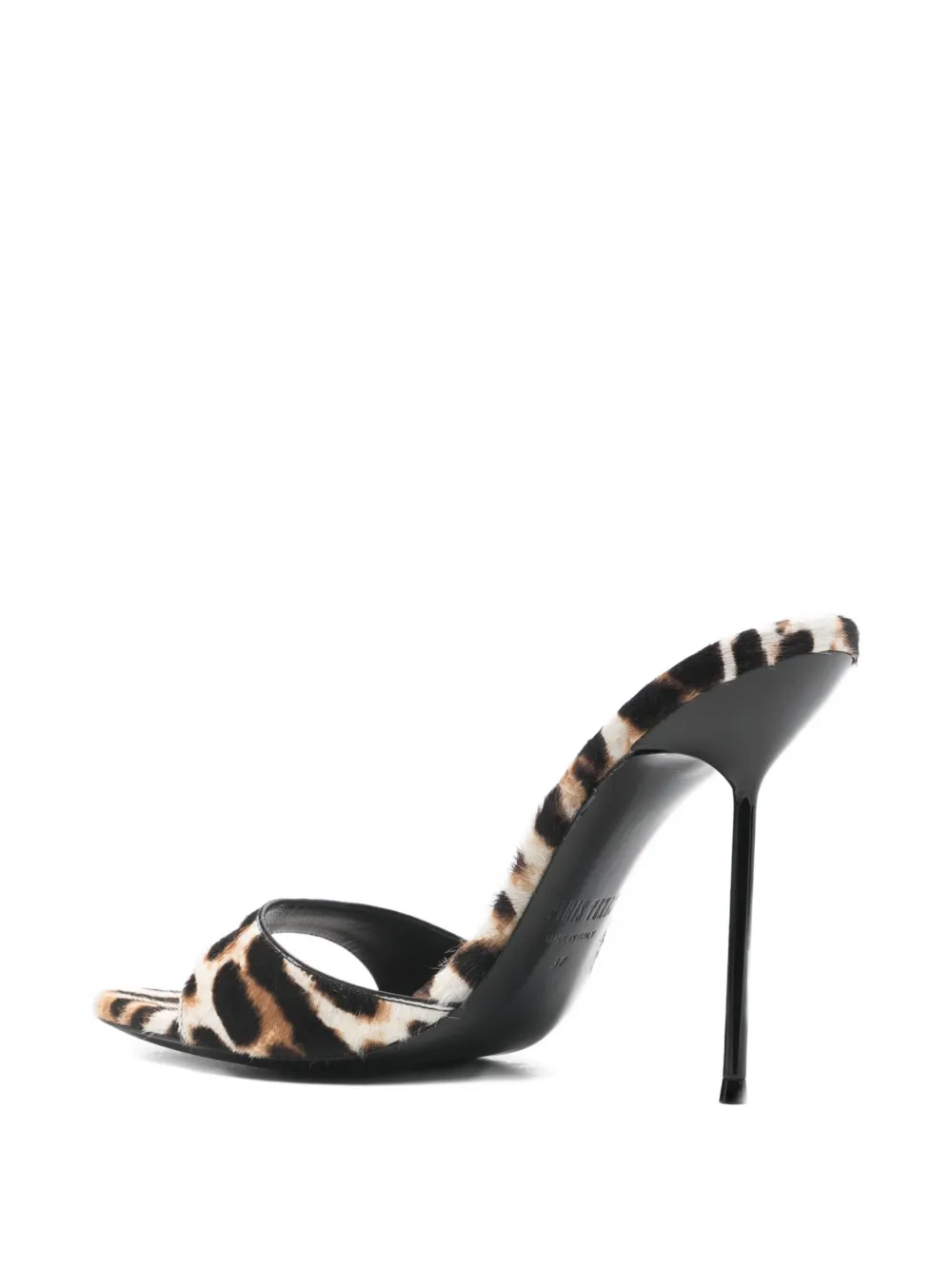 Paris Texas Lidia leopard-print heeled mules Wit