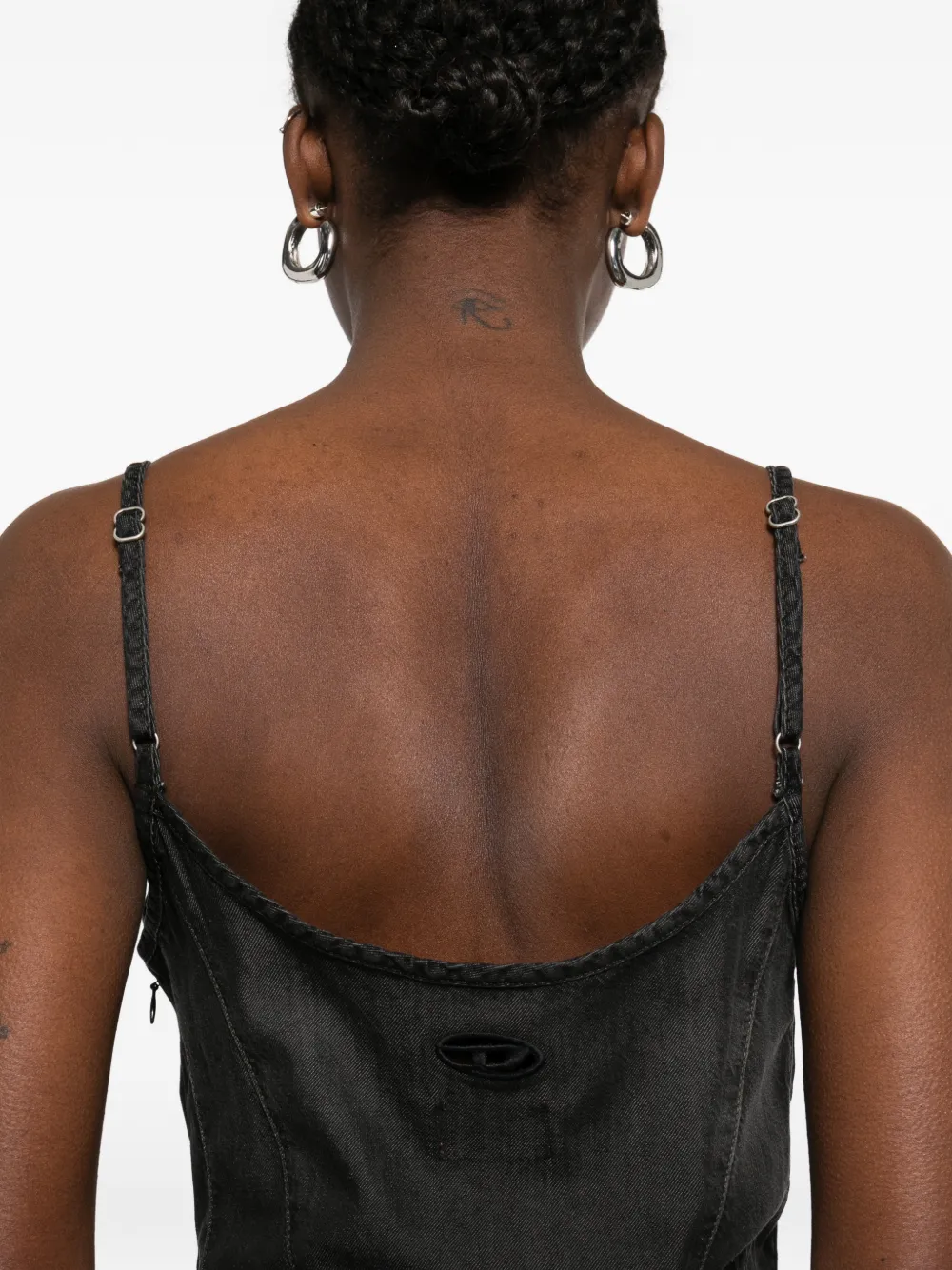 Diesel Jurk met vlakken Zwart