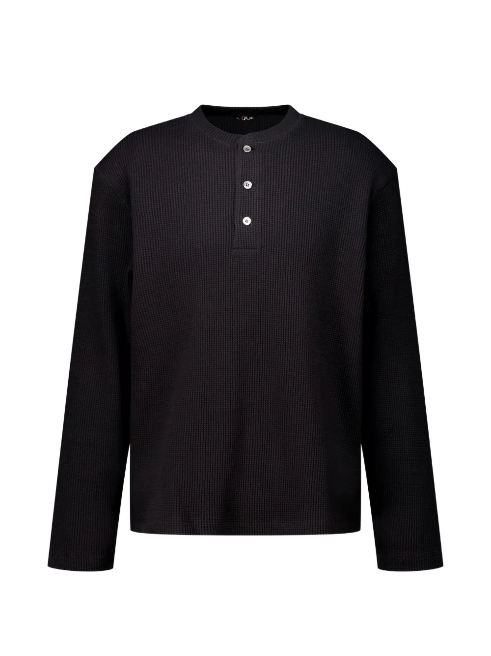 COOR waffle long-sleeve T-shirt - Nero