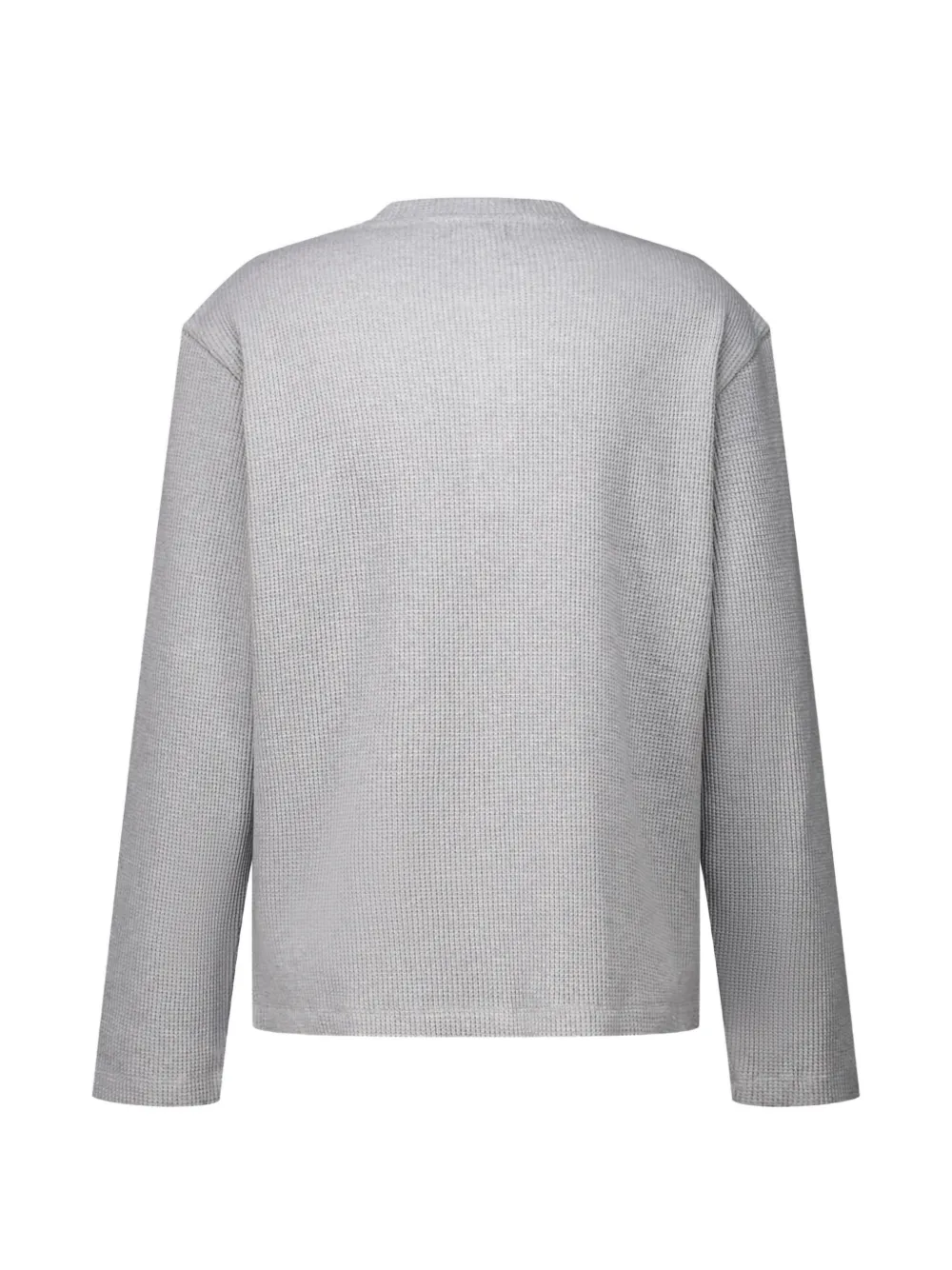 COOR Henry waffle T-shirt - Grijs