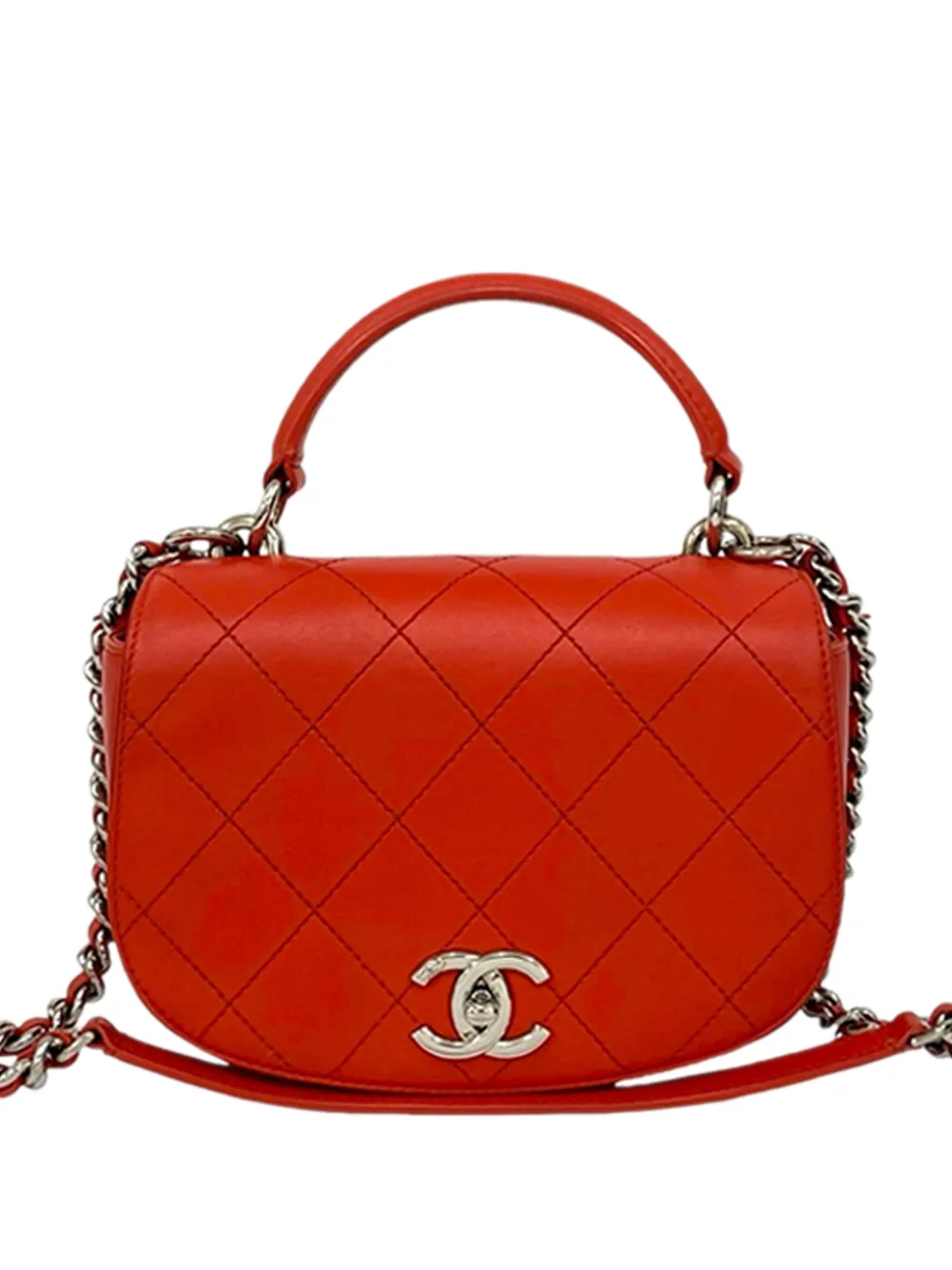 CHANEL Pre-Owned Borsa a tracolla Ring My Bag in pelle di vitello 2016-2017 - Rosso