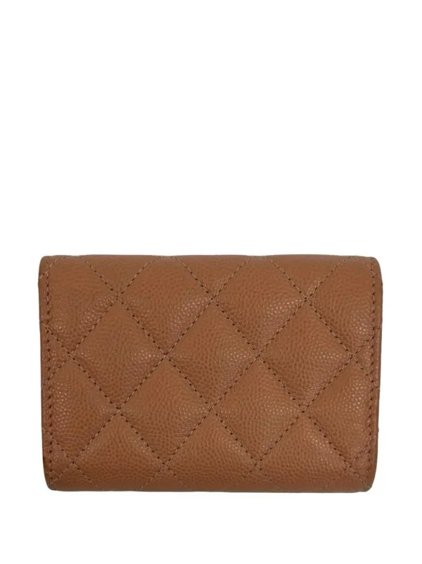 CHANEL Pre-Owned 2021-2025 ココマーク マトラッセ キャビア トリ
