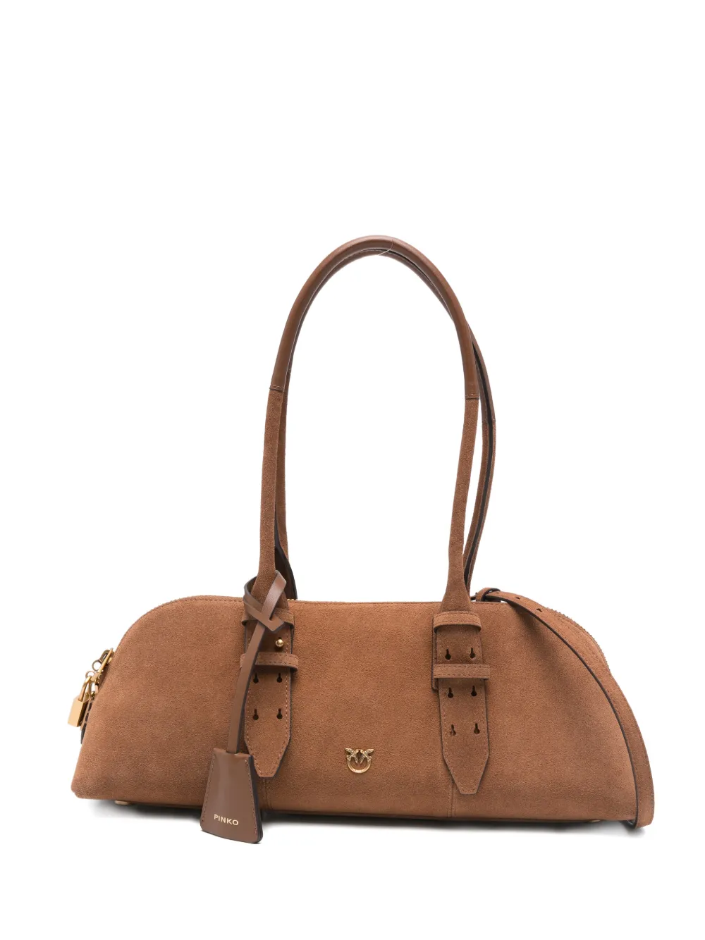 PINKO leather shoulder bag - Marrone