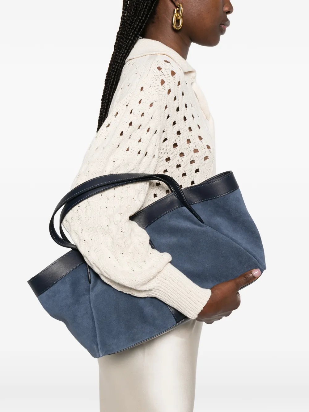  Twinset Top Handle Tote Bag - Blue 