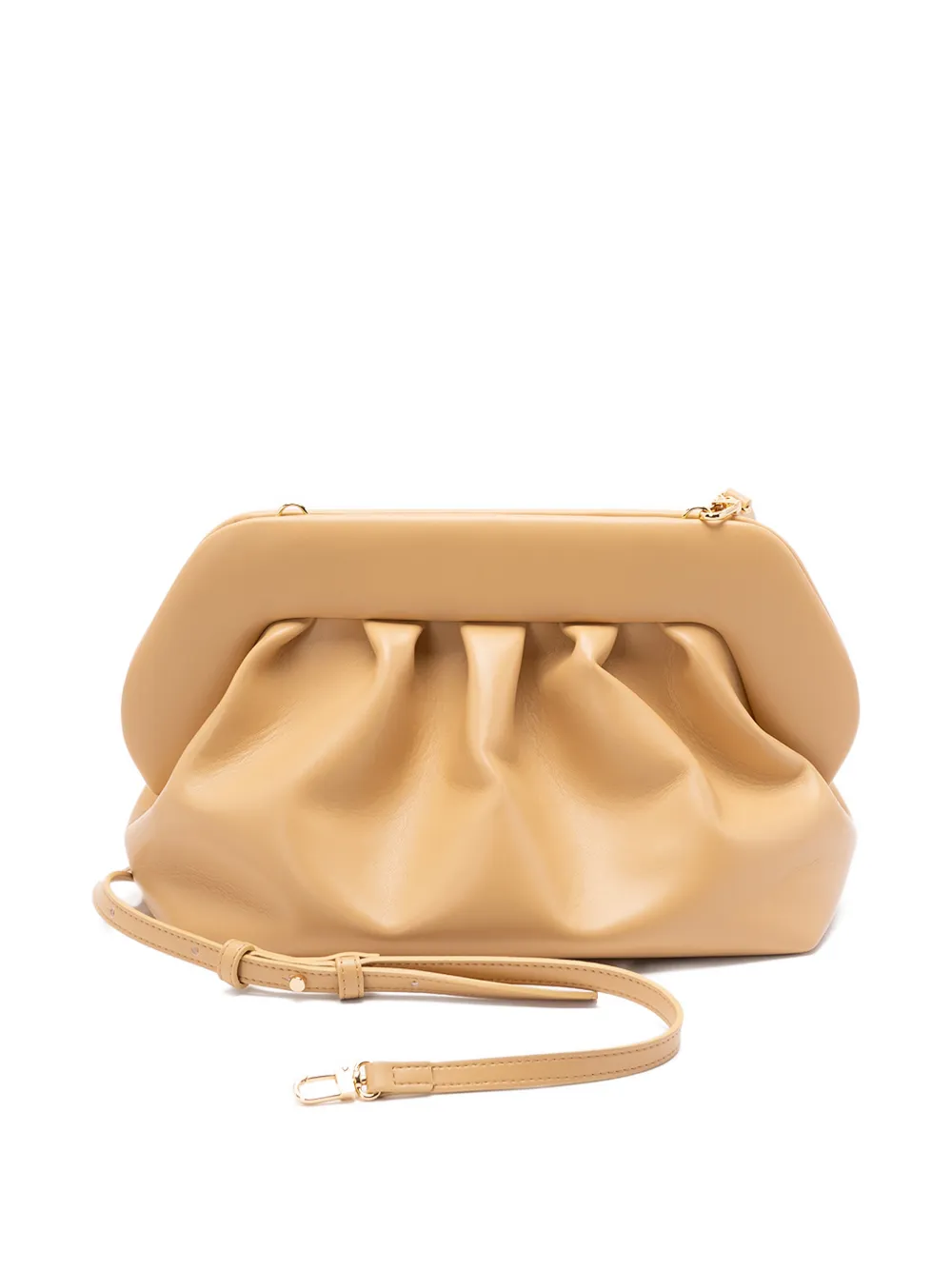 Themoir&egrave; Bios gathered clutch bag - Beige