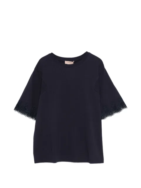 TWINSET lace-trim T-shirt