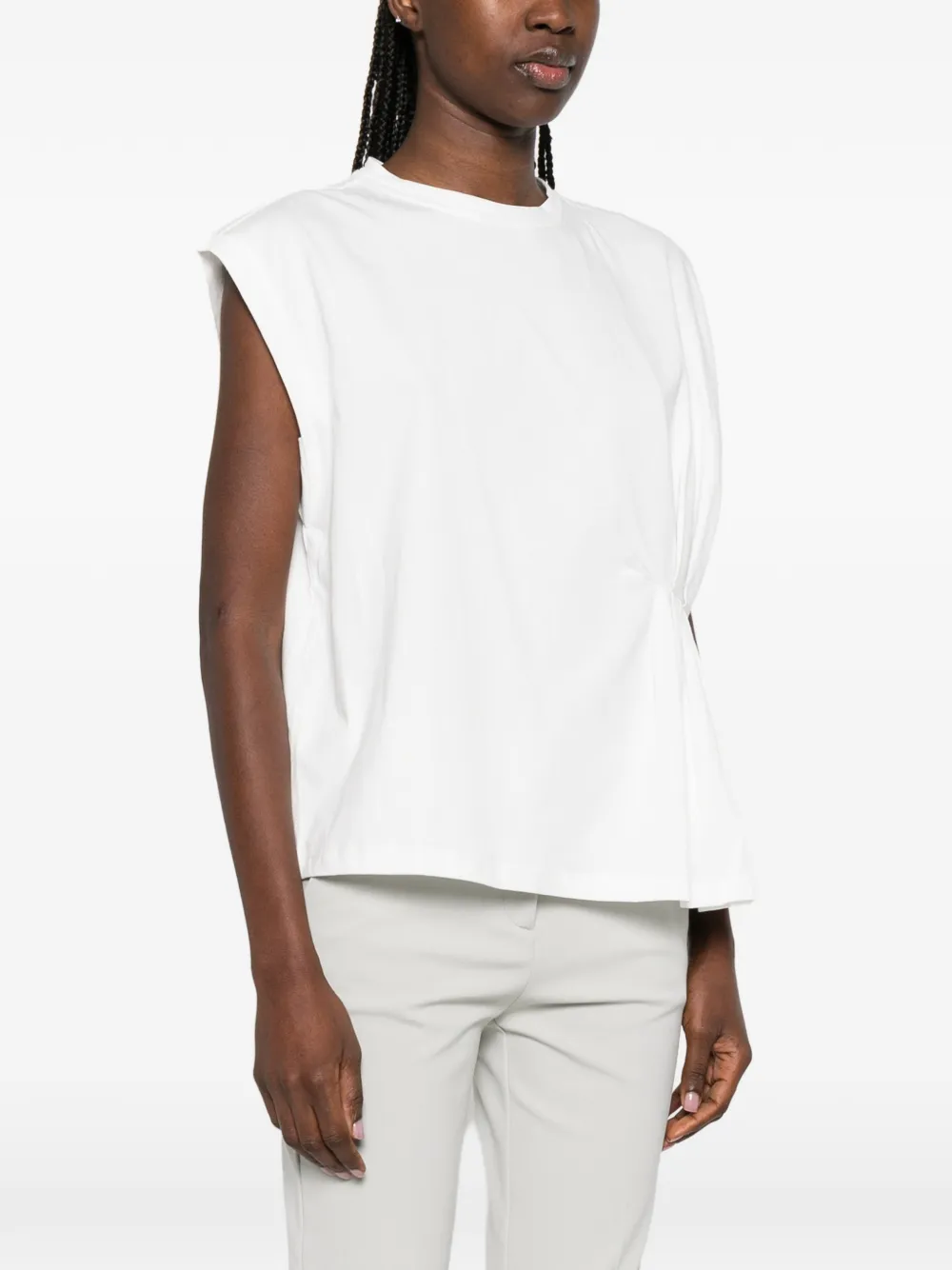 TWINSET Mouwloos T-shirt Wit