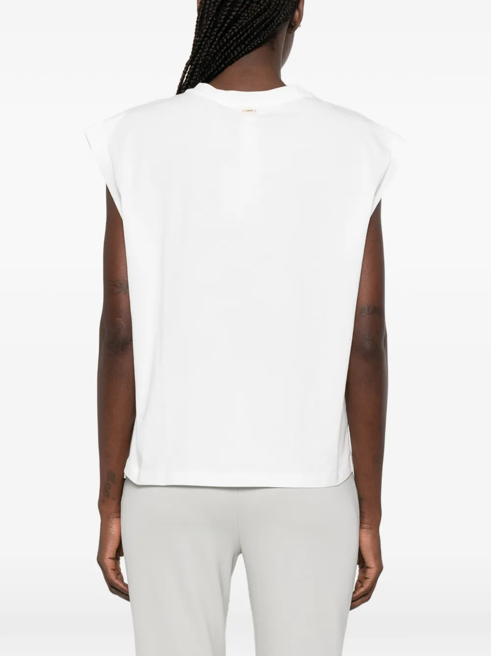 TWINSET Mouwloos T-shirt Wit