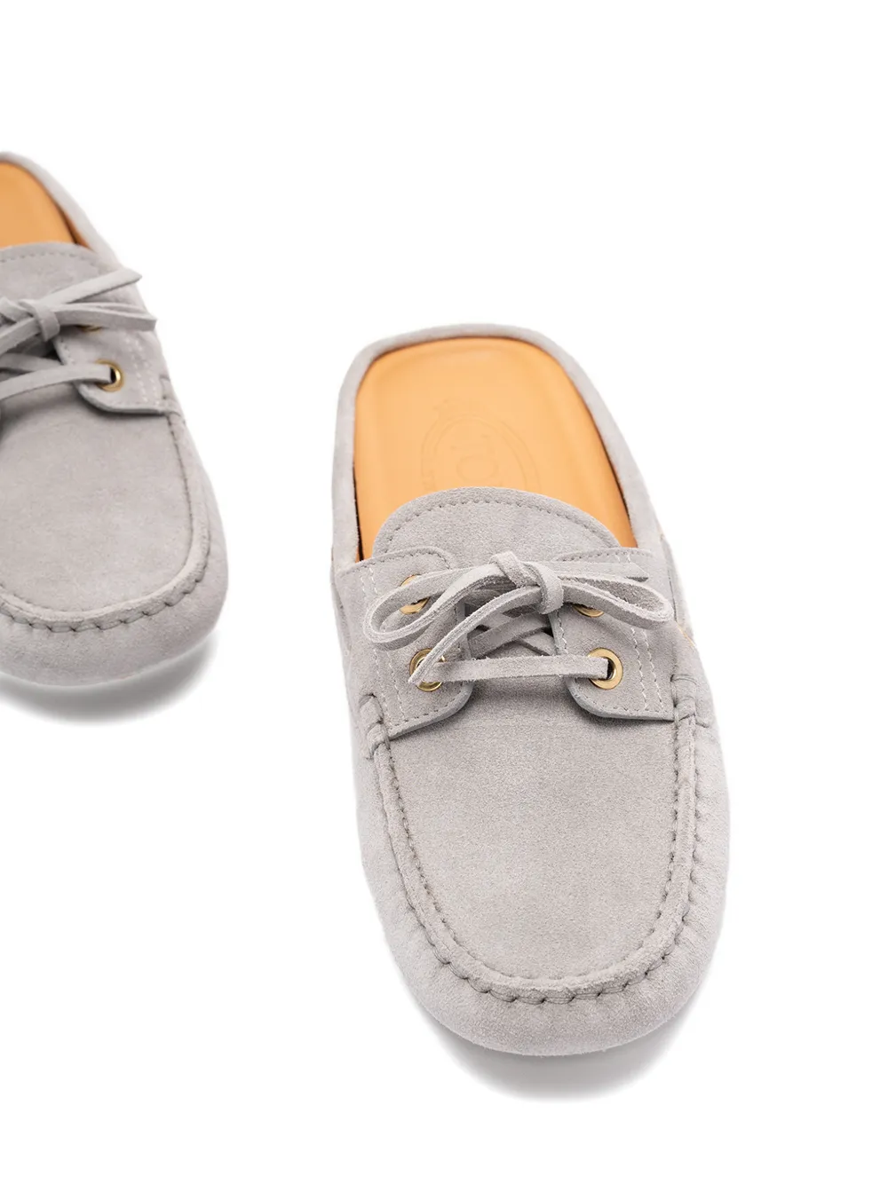 Tod's Glove Gommino suède muiltjes Grijs