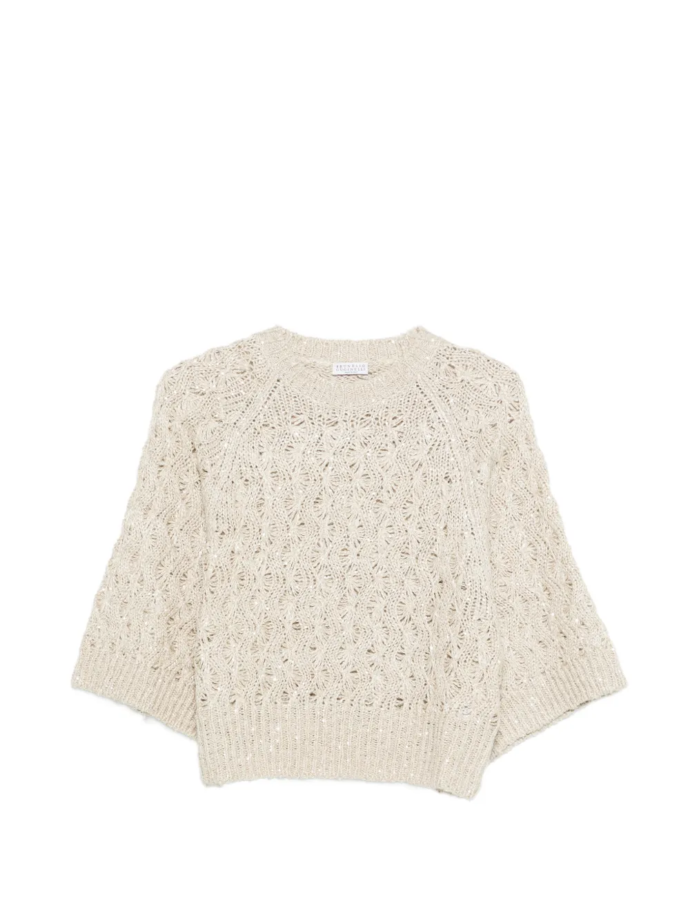 Brunello Cucinelli open-knit sweater - Toni neutri