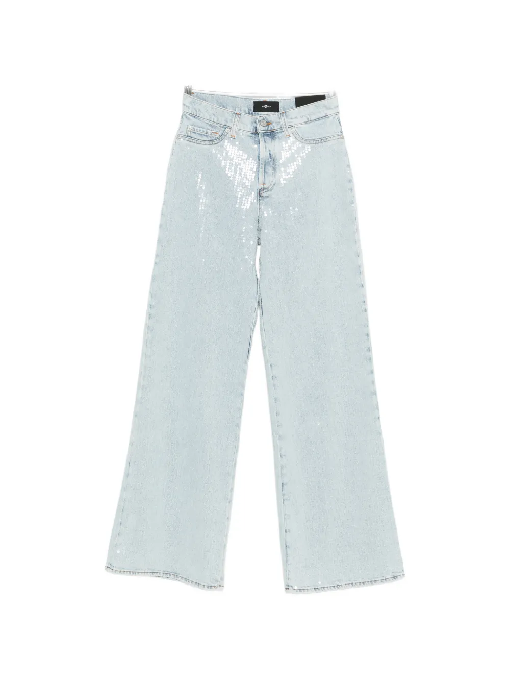 7 For All Mankind sequin straight-leg jeans - Blu