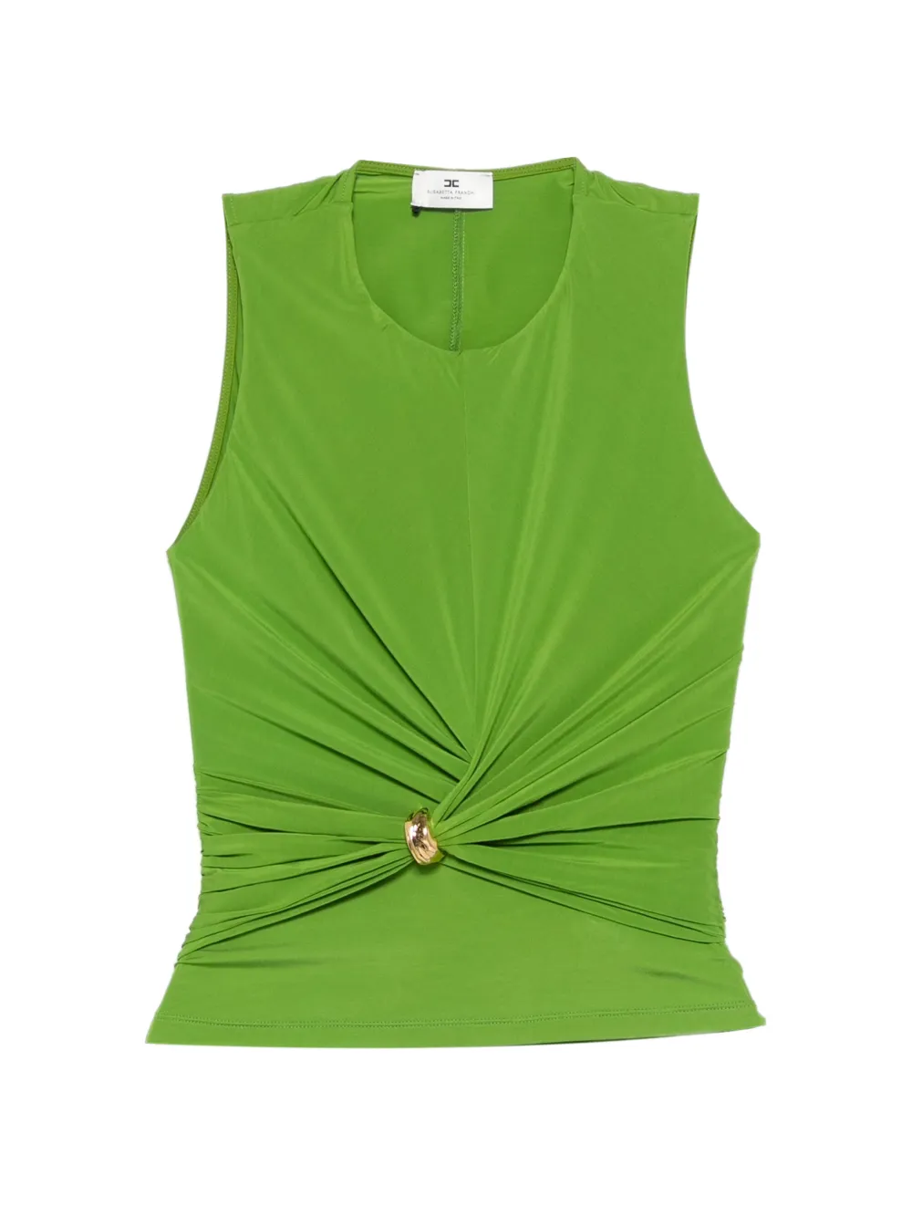 Elisabetta Franchi jewel-detail top - Verde