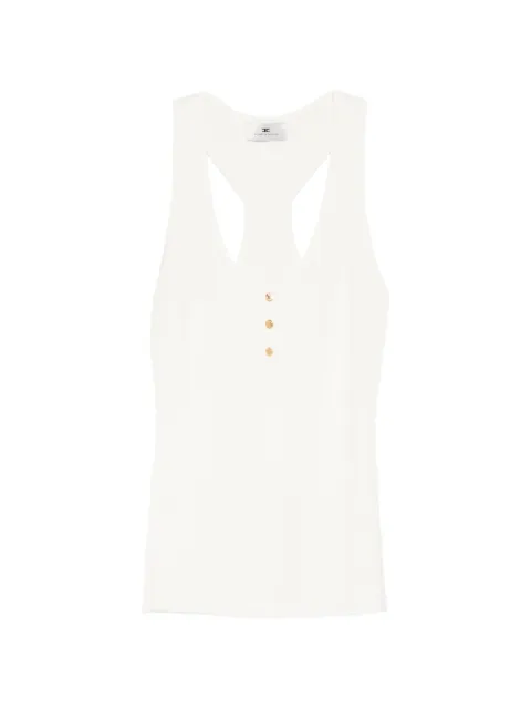 Elisabetta Franchi ribbed snap-button top