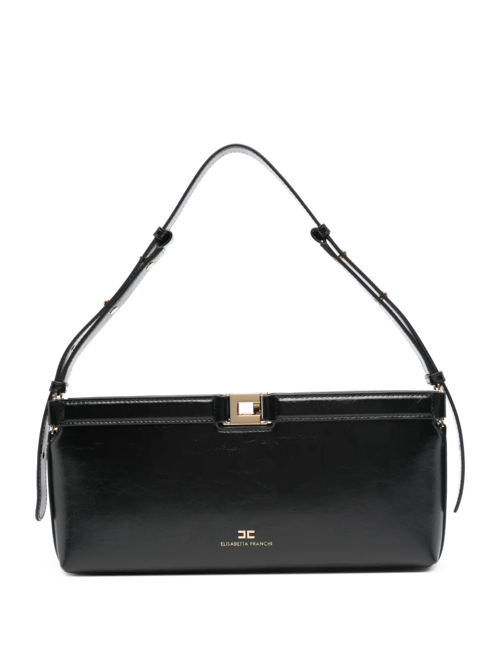 Elisabetta Franchi logo-detail shoulder bag - Nero