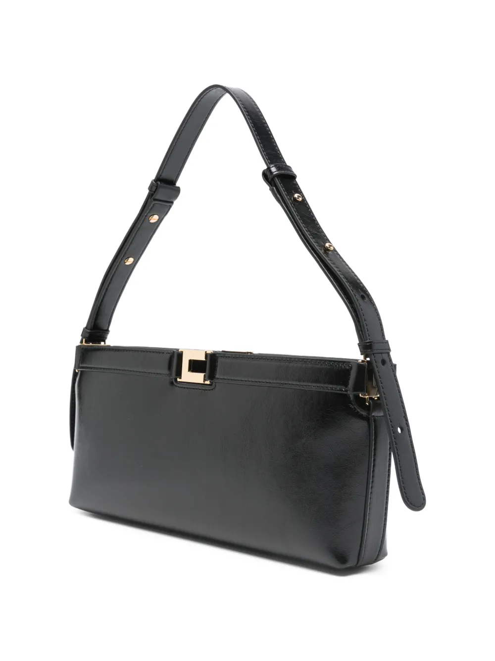  Elisabetta Franchi Logo-detail Shoulder Bag - Black 