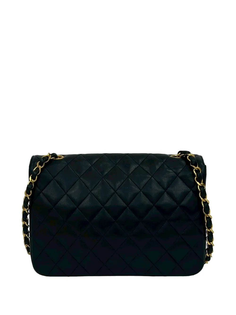 1986-1988 Cc Quilted Lambskin Round Flap Crossbody Bag
