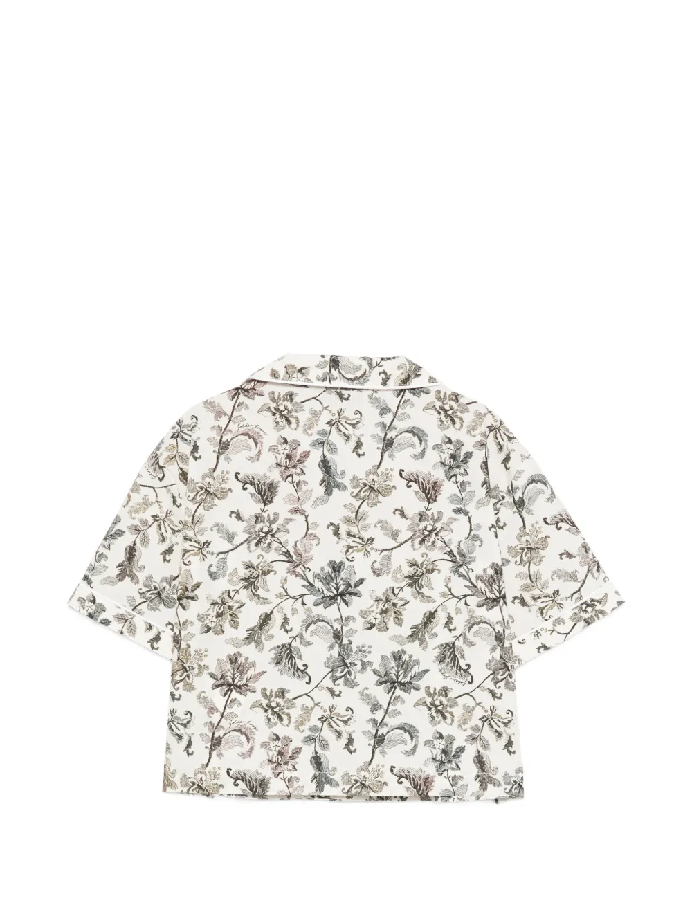 Golden Goose Kids Journey shirt met bloemenprint Beige