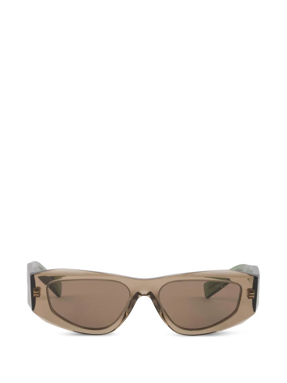 Prada Eyewear Symbole rectangular-frame sunglasses - Marrone