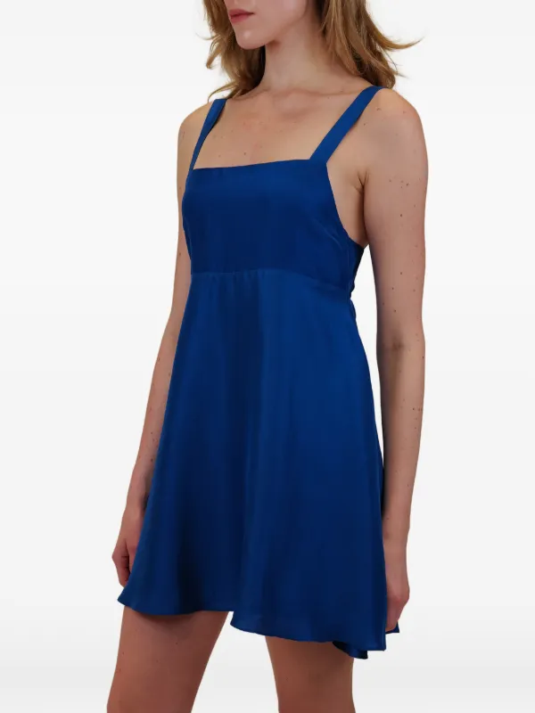 azeeza blue dress Maha Ruffle Chiffon Maxi Dress main image 1
