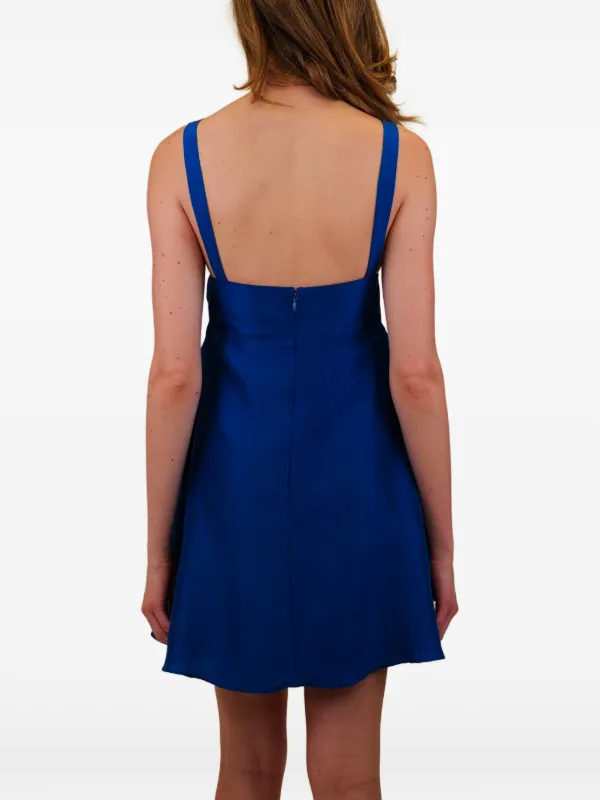 azeeza blue dress Navy Blue Floral Dress – Chaddors main image 0